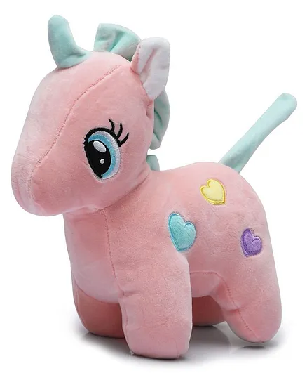 Fiddlys Unicorn Soft Toy Baby Pink - 10 cm