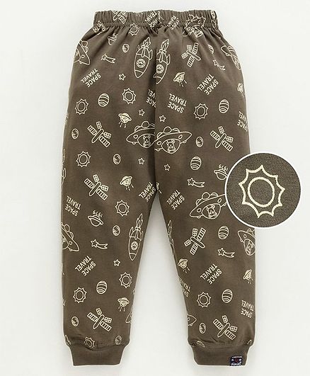 Olio Kids Full Length Track Pants - Brown