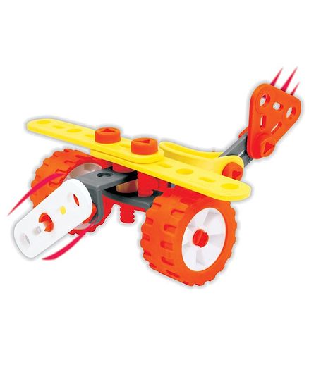 Enginero Plastic Construction Set Level 1 Yellow & Orange - 63 Pieces