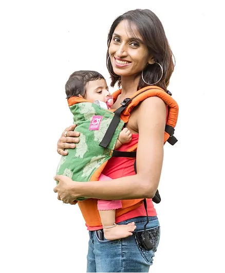 Anmol Baby 2 Way Carrier Rickshaw Warm Semi WCSSC - Green Orange