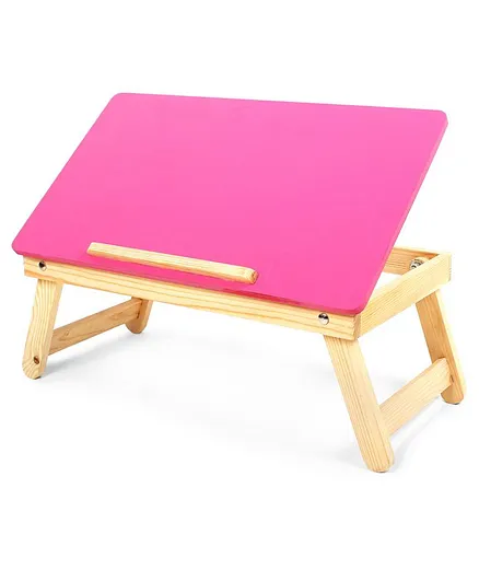 Sattva Portable Folding Study Table - Pink