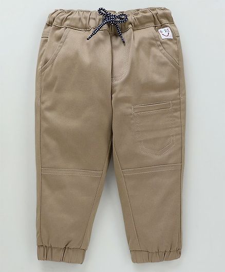 Babyoye Full Length Cotton Cargo Trouser - Beige