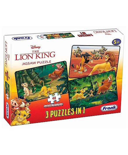 Frank Disney The Lion King Jigsaw Puzzle Multicolour - 48 Pieces