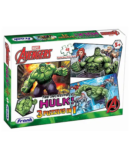 Frank Avengers The Incredible Hulk Jigsaw Puzzle Multicolour - 48 Pieces