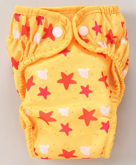 Paw Paw Reusable Diaper with Insert Pad Yellow - Small