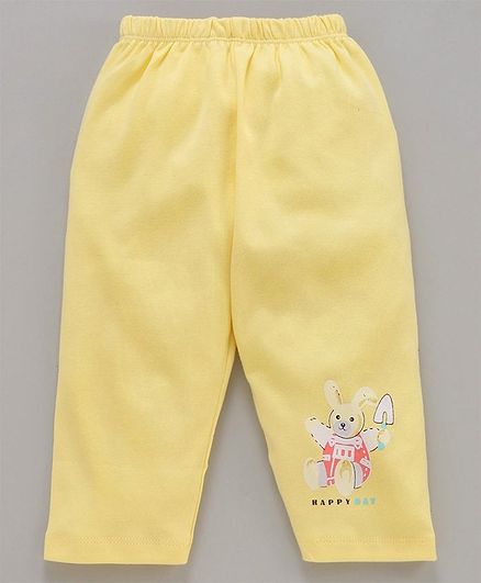 Tango Full Length Lounge Pant Bunny Print - Yellow