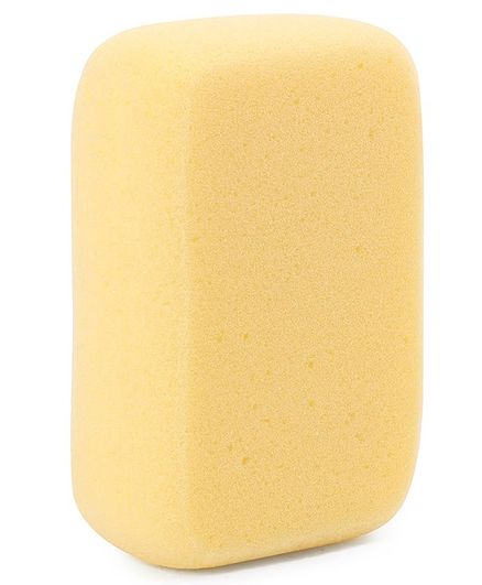 Baby Bath Sponge Rectangular Shaped - Yellow
