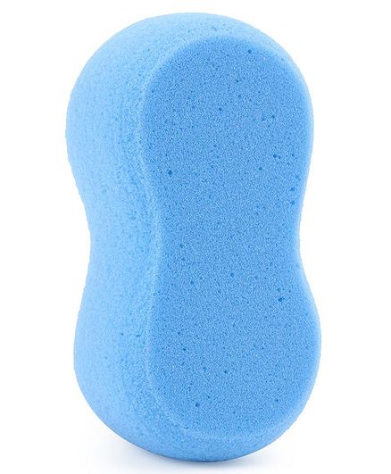 Baby Bath Sponge Curve Shape - Blue