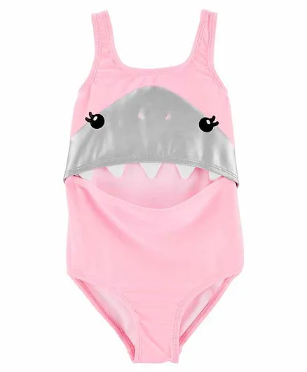 Carter's Shark 1-Piece Swimsuit - Pink