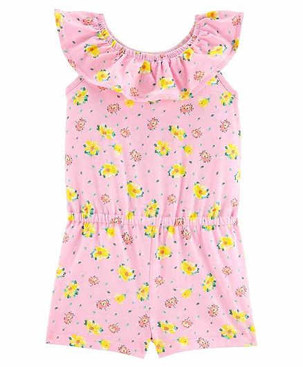 Carter's Ruffle Jersey Jumpsuit - Pink