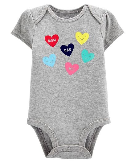 Carter's Heart Collectible Bodysuit - Grey