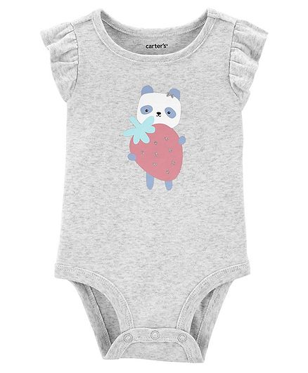 Carter's Strawberry Panda Collectible Bodysuit - Grey