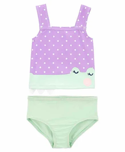 Carter's Alligator 2-Piece Tankini - Purple Green