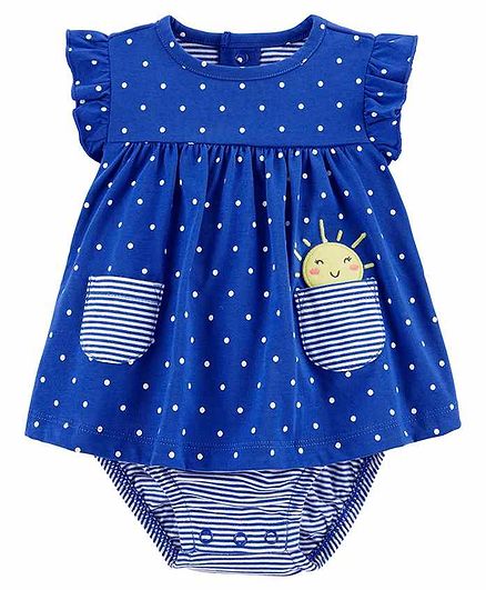Carter's Polka Dot Bodysuit - Blue
