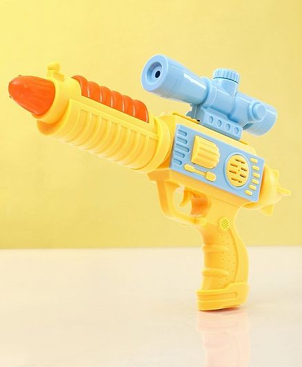 Flash Gun Toy With Lights & Music Yellow - Length 24 cm