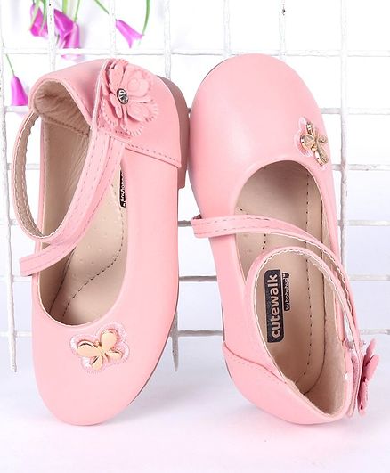 Cute Walk by Babyhug Bellies With Floral & Butterfly Motif - Light Pink