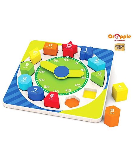Orapple by R for Rabbit Smart Learning Clock - Multicolour