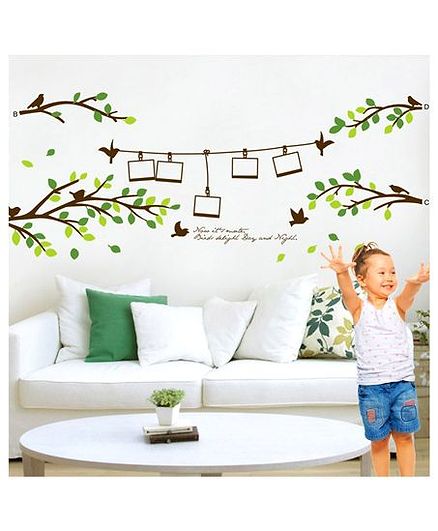 Syga Photo Frame Tree Wall Sticker - Multicolor