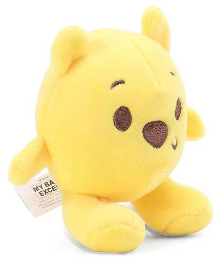 Disney Pooh Beanie Baby Plush Soft Toy Yellow - 8 cm