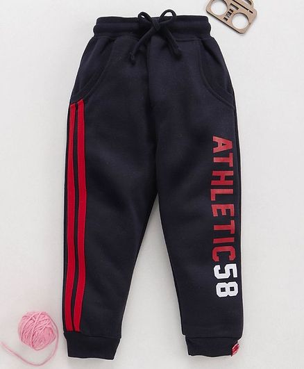 Olio Kids Full Length Track Pant Athletic Print - Black