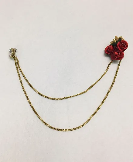 Funkrafts Rose Design Broach - Golden