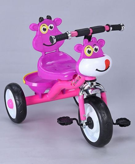 Tricycle With Storage Basket & Light Effect - Purple