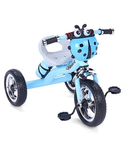 Musical Tricycle With Water Bottle Lady Bug Design - Blue