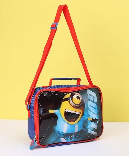 Minions Goal Lunch Box Bag - Black Blue