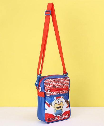 Minions Mania Side Sling Bag - Red Blue