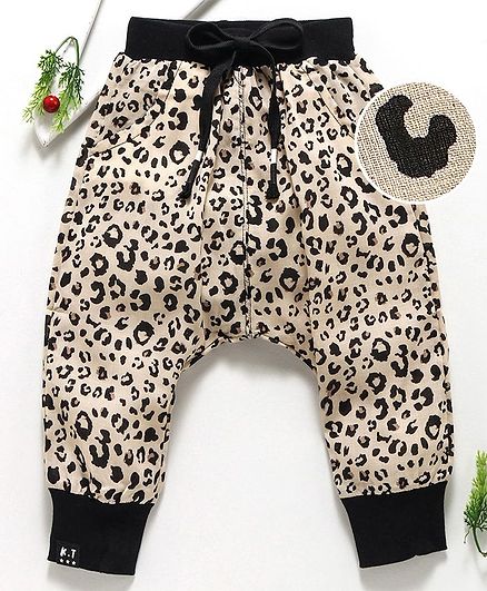 Kookie Kids Full Length Printed Lounge Pant - Cream