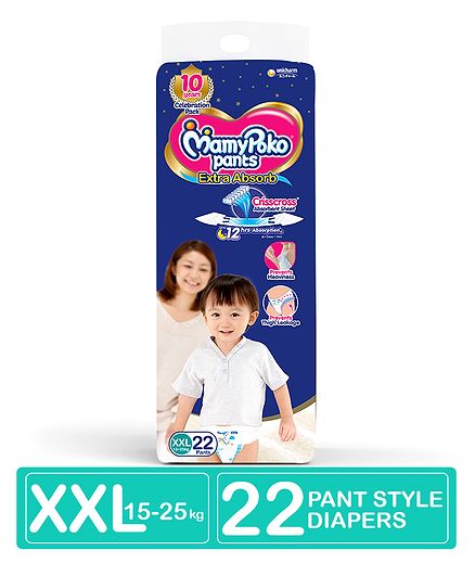 MamyPoko Pant Style Diapers XXLarge - 22 Pieces