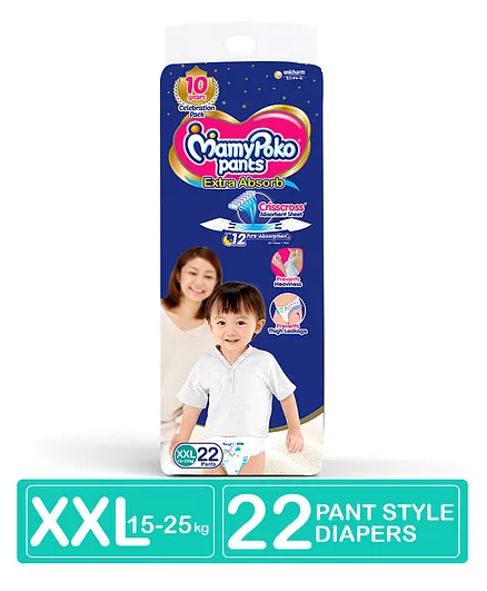 MamyPoko Pant Style Diapers XXLarge - 22 Pieces