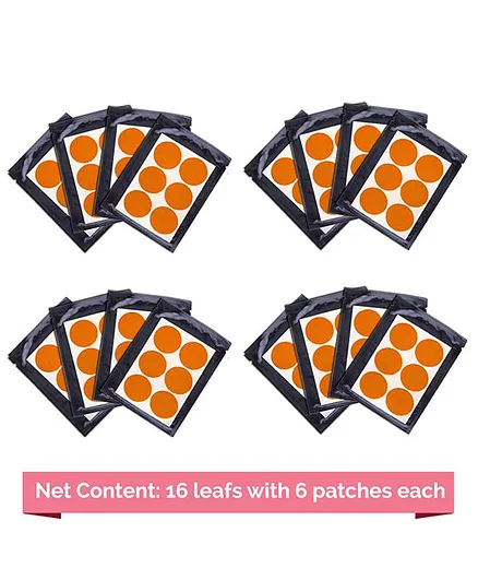 Safe-O-Kid Mosquito Repellent Patches Orange - 96 Pieces