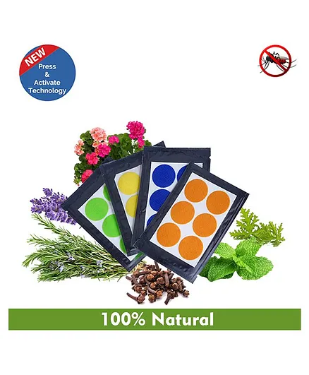 Safe-O-Kid Mosquito Repellent Patches Multicolor - 24 Pieces