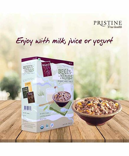 Pristine Beginnings Organic Millet Muesli 300 gm Get 150 gm Free