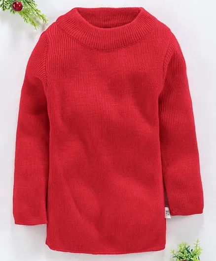 Yellow Apple Full Sleeves Winter Wear Tee - Red