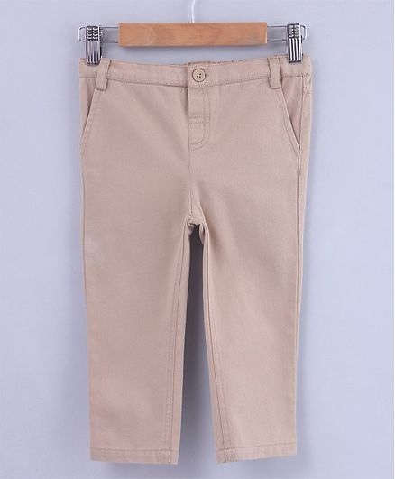 Beebay Solid Full Length Trousers - Beige