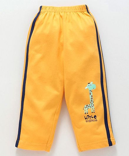 Tango Full Length Track Pant Giraffe Print - Yellow