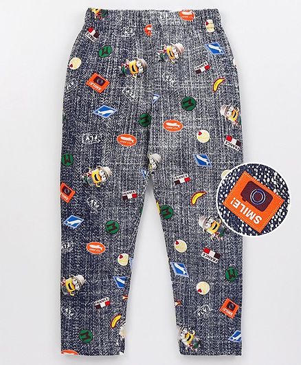 Doreme Full length Leggings Multi Print - Grey