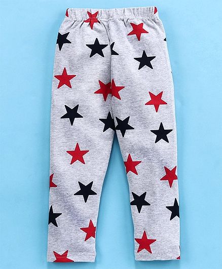 Doreme Full Length Leggings Star Print - Grey