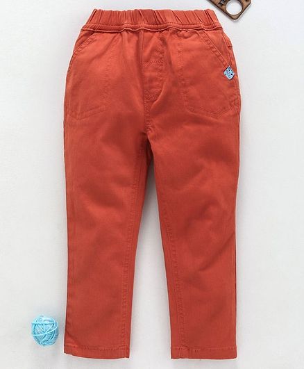 Olio Kids Full Length Pull On Pants - Rust