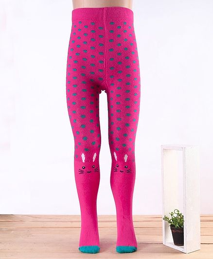 Mustang Footed Tights Animal Design - Pink