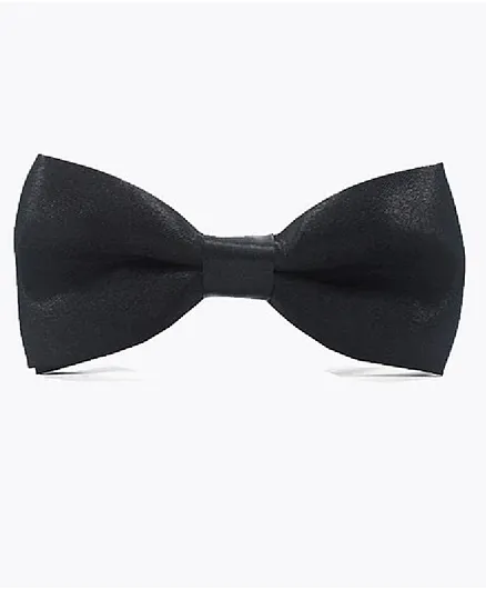 Bhoomi Collection Solid Bow Tie - Black