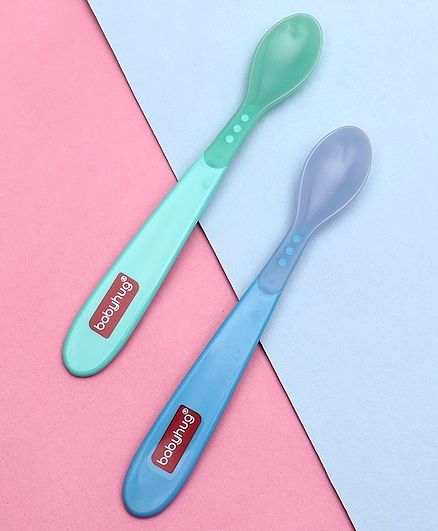 Babyhug Heat Sensitive Spoons Set of 2 - Blue Green