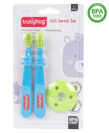 Babyhug Soft Dental Set - Blue Green