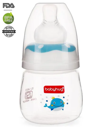 Babyhug Anti Colic Sterilizable Feeding Bottle Blue - 60 ml
