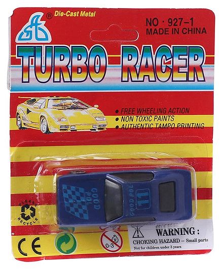 B Vishal Free Wheel Die Cast Metal Toy Car - Dark Blue
