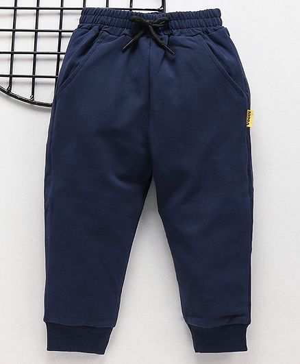 .Meng Wa Full Length Solid Color Lounge Pant - Navy Blue