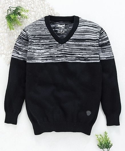 Smarty Full Sleeves Sweater - Black
