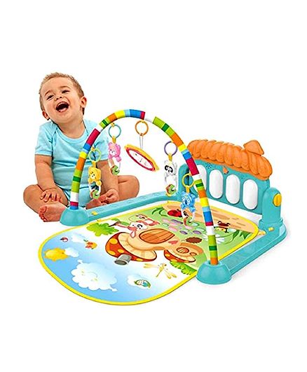 Yamama Kick & Play Musical Keyboard Piano Baby Play Gym - Multicolour